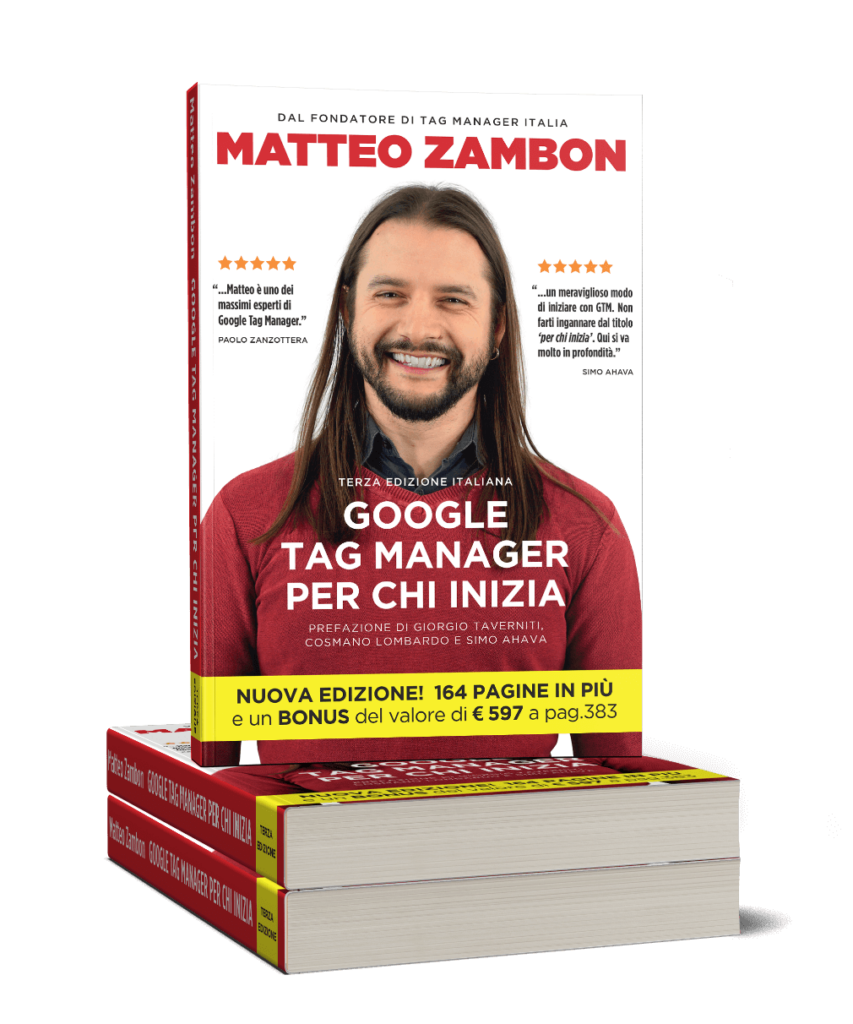 copertina libro Google Tag Manager per chi inizia di Matteo Zambon - Tag Manager Italia