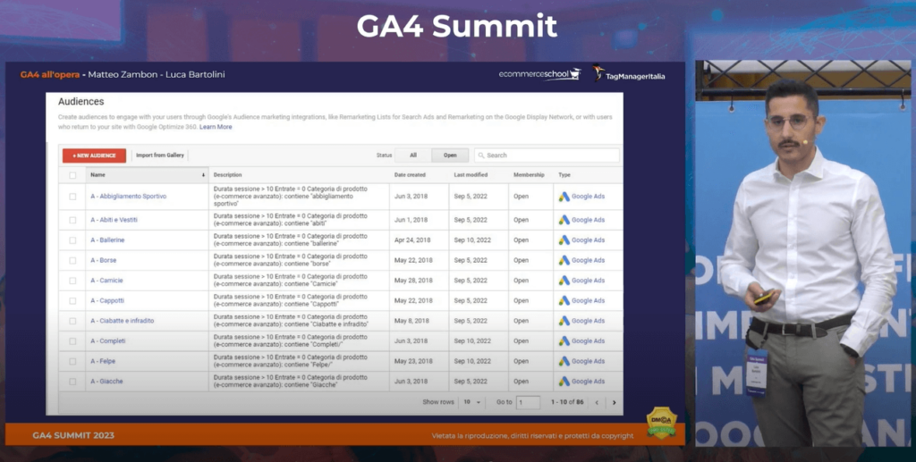 GA4 all'opera casi studio avanzati di implementazione in settori differenti - GA4 Summit