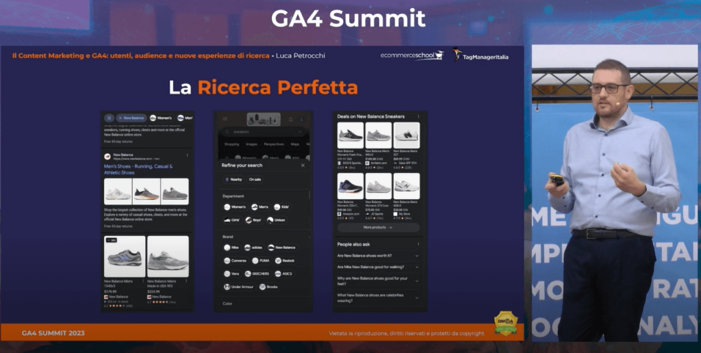 Il Content Marketing e GA4 utenti, audience e nuove esperienze di ricerca - GA4 Summit